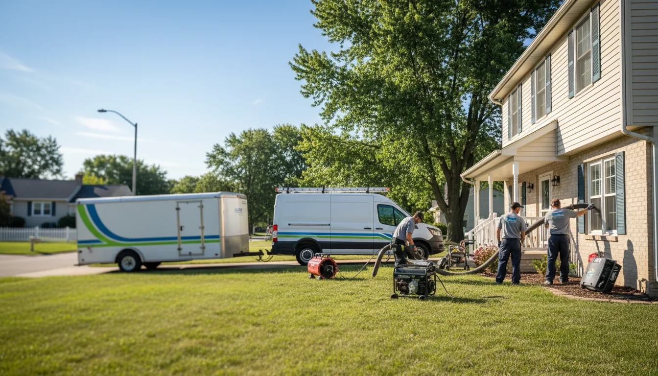 Flooded Basement Restoration And Cleanup With Repair in Colp, IL near me